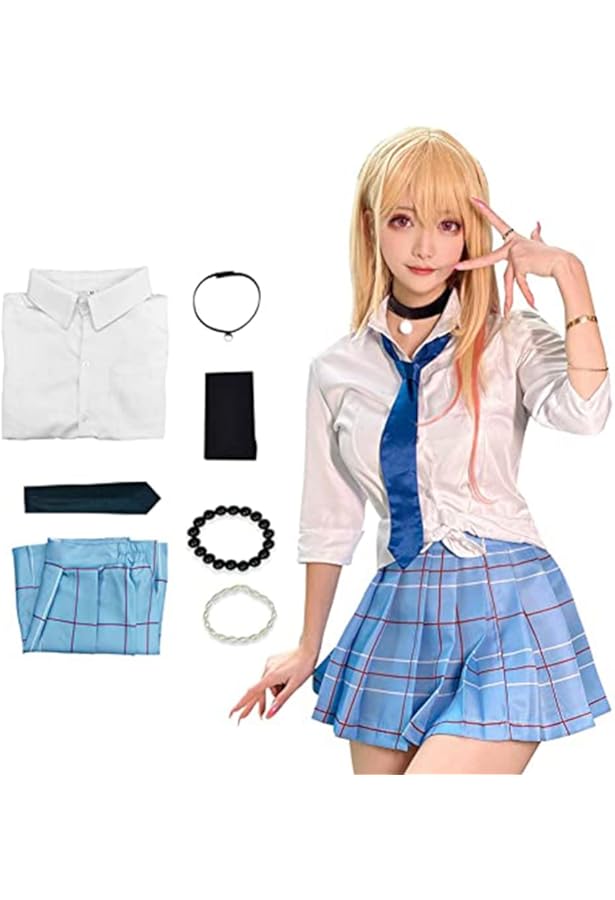 Amazon.co.jp: [COSSA] ウィッグ付き 湊 あくあ コスプレ 衣装 新衣装